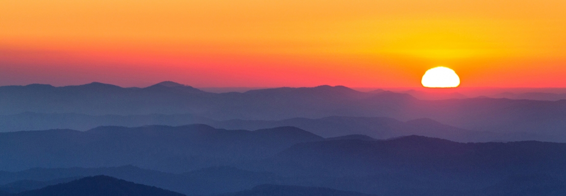Blue Ridge Mountain Sunset